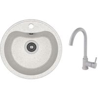 Мойка кухонная со смесителем Dr.Gans Dora + SanDonna F 7073 gri