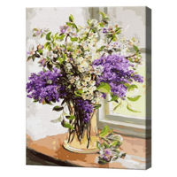 Картина по номерам Art Gallery GX3778 Buchet in vaza de sticla 40x50cm