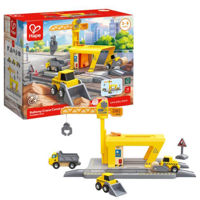 Игрушка Hape E3878 Set de joacă Macara feroviară, 14 elem.