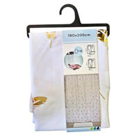 Занавеска для ванной Tendance 56222 Perdea pentru dus 180x200cm Chayton, poliester, alb