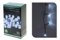 Огни новогодние "нить" 80LED белый цв, 3m, in/out