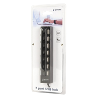 USB 2.0 Hub 7-port Gembird "UHB-U2P7-04", Black