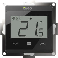 Термостат ENGO Controls E55-B, 55x55(încastrat în perete), programabil, prin Wi-Fi, black