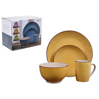 Тарелка Excellent Houseware 47734 Set de vesela 16piese Valencia, galben