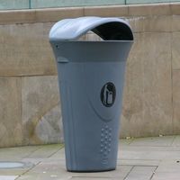 Уличная урна LUNA BIN, 60L, COOL DARK GREY, GLSDN