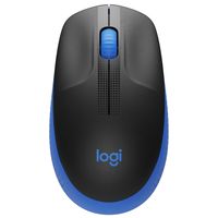Wireless Mouse Logitech M190 Full-size, Optical, 1000 dpi, 3 buttons, Ambidextrous, Blue