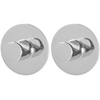 Cârlig baie Bisk 08580 Set cuere (2buc.) STYLE, chrom