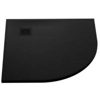 Душевой поддон New Trendy Mori black Semi-Cicular 90x90x3,5, B-0474