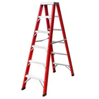 Лестница Lider-Tech PD0907 Scara dielectrica dubla, 2x7 trepte, H=3.0m, sarcina max.180kg