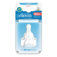 Соски для бутылочки с узким горлышком Dr.Brown's (0+) 2 шт