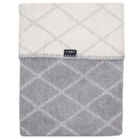 Lenjerie de pat pentru copii Zaffiro WZ 75х100 Клетка белый/серый