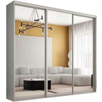 Dulap Mobildor-Lux Compact uși glisante Oglinzi (270x45x210H cm) Grey