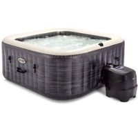 Бассейн с джакузи Intex 28450 Jacuzzi SPA gonflabil PureSpa Greystone Deluxe 211×211×71, 795L, 4 persoane