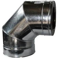 Дымоход miscellaneous Колено нержавеющая сталь оцинкованная CF 90* 160/220 (304/Z) VL