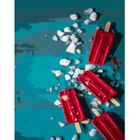 Картина по номерам Strateg R 8 /27 (DY391)(47685) Inghetata cu fructe de padure, 40x50 cm