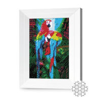 Картина по номерам Art Gallery JS25455 Mozaic cu diamante 20x30cm Papagali ara in jungla