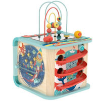 Puzzle Hape E1073 Cub Montessori educativ Explorează și învață