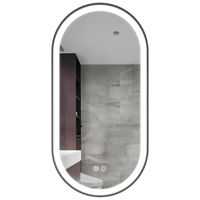 Oglindă baie Uniplast LM-406.50100 LED (dreptunghiulara cu janta) 50x100 cm