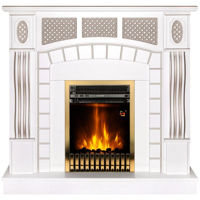Камин электрический ArtFlame Amsterdam white & Gala gold