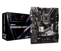 "MB ASRock B365M-HDV mATX //  CPU Supports 9th and 8th Gen Intel® Core™ Processors "