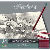 Набор чернографитовых карандашей 24 предметов Cleos Fine Art Cretacolor