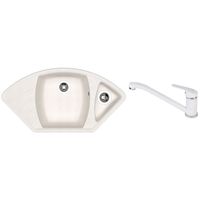 Мойка кухонная со смесителем Dr.Gans Gabi + SanDonna F 1066 alb