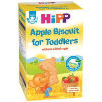 Hipp biscuiți pentru copii cu mere, de la 12 luni
