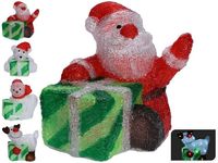 Фигура световая "Снеговик,олень,Дед Мороз с подарком" 30LED