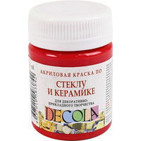 Acrilic "Decola" 50 ml pentru sticlă și ceramică Rosu