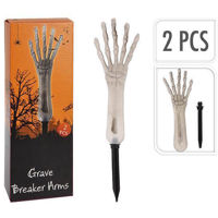 Декор Promstore 53743 Halloween fluorescent Mână, 10x2x29cm