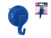 Cârlig pe ventuză MSV 5.5cm, albastru închis, din  plastic