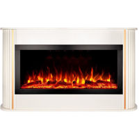 Șemineu electric ArtFlame Rondo white & Haven 40, 800x1400x300mm