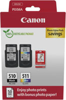 Картридж для принтера Canon PG-510/CL-511 (2970B017) + 10x15 Glossy Photo Paper (50 sheets), multi pack