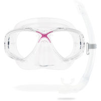 Аксессуар для плавания Cressi-Sub Set inot MAREA + GAMMA COMBO clear/pink (DM1000054)