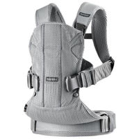 Marsupiu pentru copii BabyBjorn 098004E1 One Air Silver, 3D Mesh