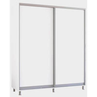 Шкаф Mobildor-Lux Раздвижные двери Aron-S из ДСП (200x60x240H см) Бриллиантовый белый