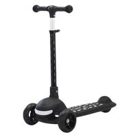 Trotinetă miscellaneous 3010504-6 Scooter pliabil cu lumini, Negru