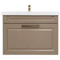 Шкаф под умывальник Mashtab 11870 Marbella cu 1 sertar 80cm Bej Mat