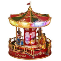 Decor de Crăciun și Anul Nou Promstore 12734 Suvenir LED Carusel, 23x23x28cm