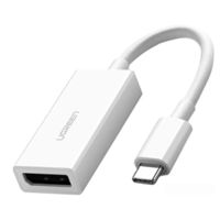 Adaptor IT Ugreen 40372 Type-C 3.0 to DisplayPort 4K*2K@60Hz 0.15M MM130, White