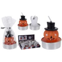 Декор Promstore 45091 Lumanare Halloween, 4X4cm, 2modele