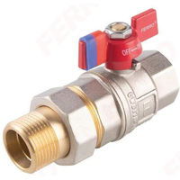 Запорная арматура Ferro Шаровой кран с голландской резьбой 3/4" MF KS2 ​​​​// KFPS2