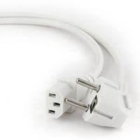 Power Cord PC-220V  1.8m Euro Plug WHITE, VDE approval, Cablexpert, PC-186W-VDE