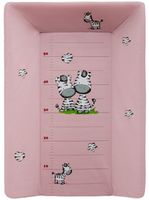 Masă schimbătoare (cu tetiera) 50x70 ZEBRA, roz, cod 43752