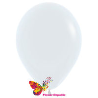купить Латексный воздушный шар Белый -30 см в Кишинёве