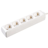 Удлинитель электрический IEK U05 5 locuri 2P+PE/3 metri 3х1 mm2 16А/250V / WIP10-16-05-03-Z-N