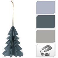 Decor de Crăciun și Anul Nou Promstore 20979 Украшение подвесное бумажное с магнитом Елка 10cm