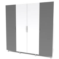 Dulap Smartex N9 200cm Alb/Grafit