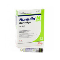 Humulin® NPH susp. inj. in cartus 100 UI/ml 3 ml N5