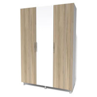 Шкаф Smartex N8 140cm Белый/Дуб Светлый